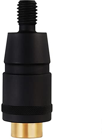SHESSTILL 1Pc Quick Release Net Head Adapter Fishing Rod Connector Screw,Fishing Landing Harpoon Dip Aluminum Alloy Net Rod Parts