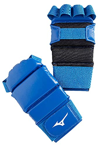 Mizuno guanti Grappling Jujitsu, MMA, blu o Rossi (Medium, Blu)
