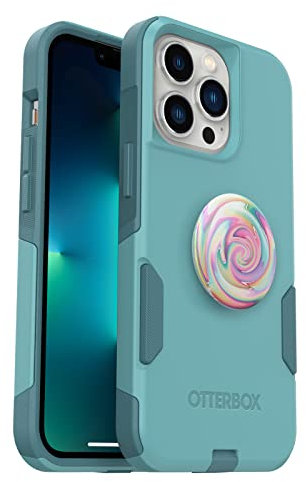 OtterBox Bundle: COMMUTER IPHONE 13 PRO ANT- (RIVETING WAY) + PopSockets PopGrip - (OIL AGATE)