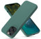 OIIAEE Silicone Case Designed for iPhone 13 Pro Max Case, Ultra Slim Shockproof Protective Liquid Silicone Phone Case with Soft Anti-Scratch Microfiber Lining, 6.7 inch, Pine Green