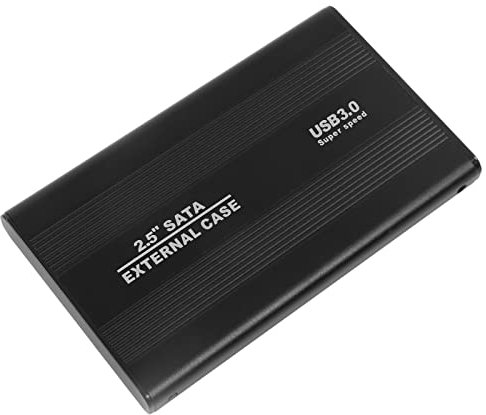Annadue 2.5in Hard Drive Enclosure,USB 3.0 4TB External Hard Drive Case with LED Indication,Aluminum Housing,Hot Swappable,for MAC,Laptop,Desktop(Black)