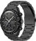 BoLuo 20mm Uhrenarmbänder für Omega Swatch Watchband, Rostfreier Stahl Ersatzband Armband Uhrenarmband Band Strap Armbänder Wrist Strap Bracelet für Omega Swatch Watch Accessories (Schwarz)