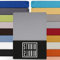 STUDIO Basic Spannbettlaken 120x200cm – Jersey-Spannbetttuch aus 100 % gekämmter Baumwolle – Silber – Öko-Tex Zertifiziert, bügelfrei & elastisch – für Matratzen 15–25 cm