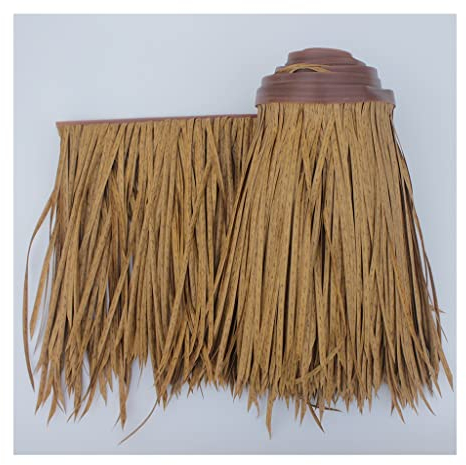Simulation Thatch Roll Palm Thatch Roll PE Künstliche Stroh Prävention Antiseptische Isolierung Dach Gras Scenic Pavillon Dekoration Stroh Fake Gras Thatch Roll Feuer - 0.5X1m (1.64X3.28ft) (Color :