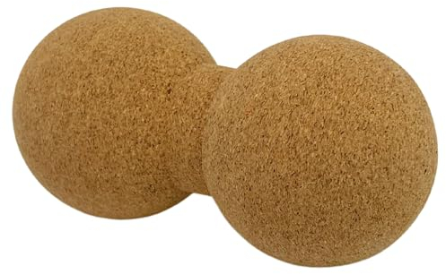 ATC Handels GmbH natürliche Kork-Massageuntensilien für Faszien - Entdecken Sie die vielseitige Welt der Faszienmassage und verbessern Sie Ihre Beweglichkeit und Regeneration (Duoball 8x16cm)