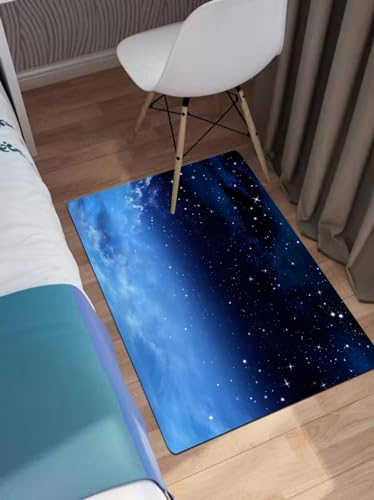 EWFAS Badteppich,Nachthimmel mit Sternen,viele schöne Badematten zur Auswahl Badvor leger sehr weich und rutschfest waschbar und schnelltrocknend40x60cm