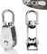 SWTYExt Umlenkrolle Klein 2 Stück Seilrolle Umlenkrolle 25mm Umlenkrollen M25 für Seile Tragkraft 150Kg Edelstahl 304 Seilrolle Fitness mit Kugellager für Seile Bis 11mm Durchmesser