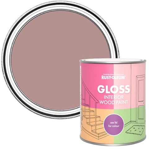 Rust-Oleum Pink Interior Wood Paint in Gloss Finish - Heartfelt 750ml