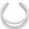 JEWELS BY LEONARDO Ohrklemme Ciao Simba 1 Stück • Ear-Cuff aus silberfarbenem Edelstahl • offener Doppel-Ring mit zusammenlaufenden Schienen • Schmuck Geschenk für Frauen • 024260