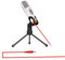 GOOHOCHY Microfono Condensatore Bianco Con Supporto e Clip Per e Karaoke Design Portatile Per Pc e Laptop Con Cancellazione Del Rumore e Risposta Frequenza Ampia