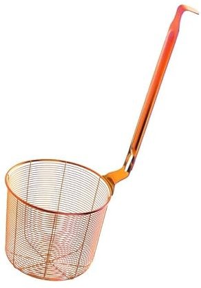 CHICKEN Colador Metálico Cesta for freír de Acero Inoxidable Colador de Fideos Colador de Alimentos Papas Fritas Cesta de Cocina Colador Colador De Pasta (Color : Rainbo No.3 L)