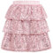 Bezioner Jupe Paillette Fille Sequin Scintillante Avec Volant et Taille Élastique - Patineuse Tenue de Fête Carnaval Rose 110