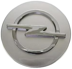Auto Nabendeckel für Opel Astra J 2009-2015, 4 Stück Nabenkappen Radnabenabdeckung Radnabenkappen Felgenkappen Felgendeckel Radnabendeckel Radkappen Logo Zubehör,64mm-Silver