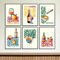 customlace 6 X Premium Italien Poster-Set | 29,7 x 21cm | DIN-A4 | Kunstdruck, Vintage Wandkunst, Plakate für Wand im Wohnzimmer, Schlafzimmer | Aesthetic, Minimal Wandbilder | 240g/m2 | OHNE RAHMEN