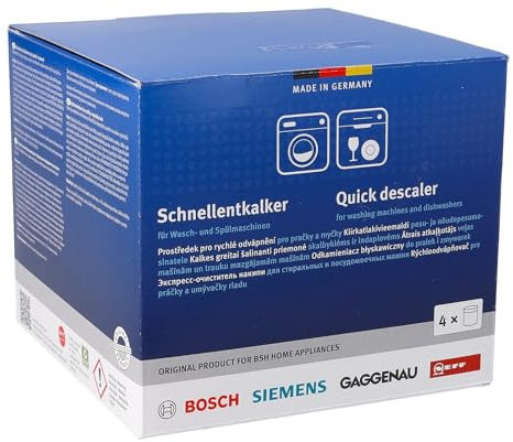 LUTH Premium Profi Parts Schnellentkalker Set kompatibel mit Bosch 00312351 für Waschmaschine Geschirrspüler 4x250g