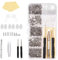 1000 Pcs Glasses Repair Tool Kit Spectacles Repair Screws Set Eyeglasss Sunglass Glasses Repair Tool Kit Set with Mini Screwdriver, Screws Nuts, Glasses Cloth, Silicone Nose Pads, Tweezer