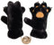 Therian Paws, Warm Plüsch Handschuhe für Katzenpfoten Handschuhe Cosplay Fluffy Therian Handschuhe Katzenhandschuhe Katzen Handschuhe Cosplay Winterhandschuhe Damen für Teenage Girls (Schwarz, M)