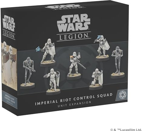 Atomic Mass Games Star Wars: Legion Imperial Riot Control Squad Unit Expansion - Maintain Order! Tabletop Miniatures Strategy Game, Ages 14+, 2 Players, 3 Hour Playtime, Made