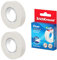 Klebeband 18mm x 33m 2 Stk. Klar transparent - klebstark & reißfest - UV-beständiges durchsichtiges Tape für Büro Schule Haushalt - Klebefilm zum Basteln lichtbeständig alterungsbeständig