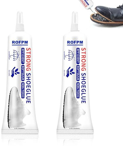 120ML Shoe Glue Sole Repair Waterproof, Shoe Glue Sole Repair Kit, Non-Hardening Adhesive for Leather and Rubber, Transparent for Sneakers, Boots, Leather, Handbags, Heels