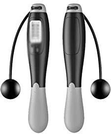 WALFREW Corda per Saltare Cordless Salto Corde Elettronico Digitale Skip Corda Consumo Calorie Consumo Professionale Fitness Body Building Esercizio Salto Corda