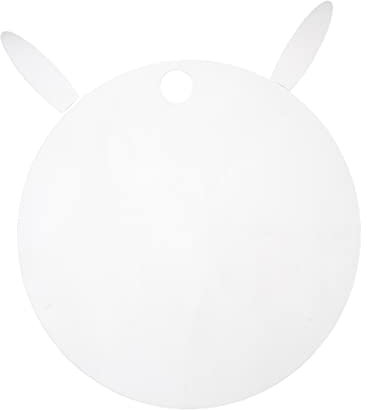 TOBBOMEY Miroir Mural Adhesif Forme De Lapin Autocollant Miroir Décoratif Pour Chambre Garçon Fille Bureau Salon