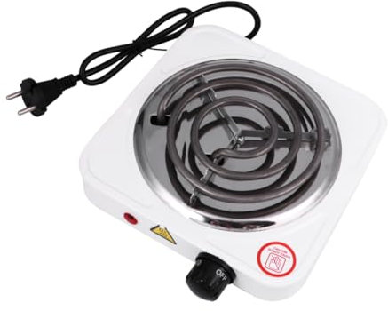 MAGICLULU Elektrischer Ofen Kochplatten Herd Tragbarer Campingkocher Elektroofen Mit Drahtspule Herdbrenner Tischbrenner Kaffeekocher Heizofen Spule Elektroofen Elektroherd Plastik