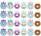 EOAMGO 24 Stück Radiergummi Kinder, Kreatives Cartoon Radiergummi Set für Kinder, Radiergummi Lustig für Kinder Partygeschenke, Geburtstagsgeschenke, Schulgeschenk
