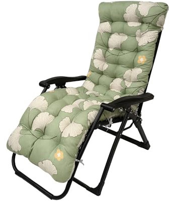 UPSEA Garden Sun Lounger Cushions Only, Reclining Sun Lounger Cushion Pads Non-Slip Thickened Outdoor Chair Cushions Outdoor Mattress Recliner Quilted Thick Padded Seat Cushion (No Chair)
