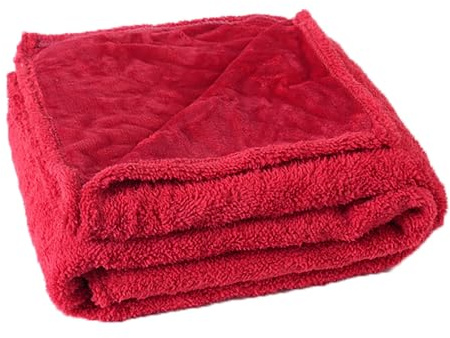 Liebesdecken für Paare, Flanelldecken, Korallen-Fleecedecken, Büro-Schlafdecken, Klimaanlagendecken, Winter-Samt-Bettlaken, Rot, XXL