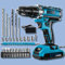 Drill, Cordless Drill and Screwdriver Set, 2.0Ah 3/8 Inch Chuck 370 in-lbs, 25+1 Electric Screwdriver Rechargeable, 2 Speed Power Combi Battery Drills Tool Set 29 Accessories for Home Repair DIY Gift