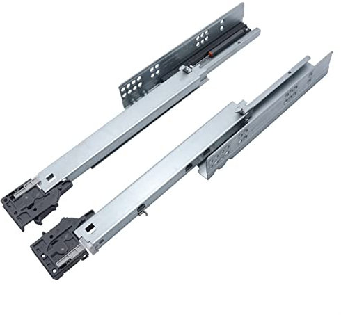 Unterbau-Schubladenschienen, sanft schließend, 30,5 cm, unsichtbare Schienen, 300 mm, Vollauszug unter dem Schreibtisch, Plattform, Schubladenauszug, 40 kg Tragkraft (Größe: 250 mm)