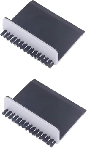 2 escobillas limpiadoras negras para fregadero de cocina, escobilla para encimera, cepillo de limpieza de verduras, accesorios de herramientas de cocina para el hogar, cepillos de limpieza de frutas y