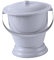 LeeQinersw Pot de Chambre d'Urinoir, Urinoir Épaissie en Plastique, Urinoir de Nuit avec Couvercle et Manche, Toilette Portable pour la Maison, Femmes Hommes, Gris