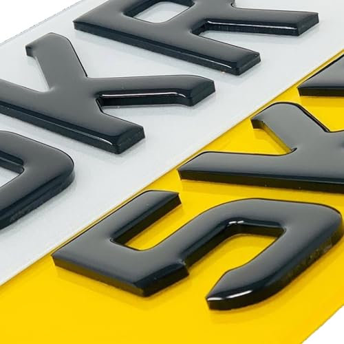 3D 4D Standard UK Plates/Front/Rear/Pair For Cars, Trucks, Trailer
