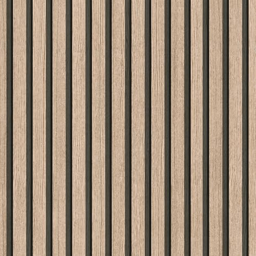 xupingjiti Papier peint autocollant amovible et à coller, 44 cm x 300 cm, film vinyle pour maison, imperméable, bandes décoratives en bois, facile à nettoyer, effet bois naturel