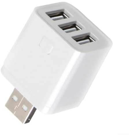Für ZigBee Micros USB-Adapter, 1–3-Gang-Smart-USB-Schalter, unterstützt schnelles Laden, kompatibel mit Alexa, Google Home, benötigt für ZigBee Hub, ZBMicro (3-Gang)