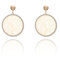 Femmes Dangle boucles d'oreilles, arbre celtique de la vie Drop Earring pour les filles Vintage boucles d'oreilles anti-allergie en acier inoxydable boucles d'oreille avec Crystal CZ (Plaqué or)