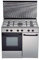 Cocina de gas butano/natural HVG CGI, 5 quemadores, Horno, acabado Inox
