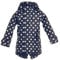 BMS Kinder Regenmantel - 100% wasserdicht - marine mit weissen Punkten - 140