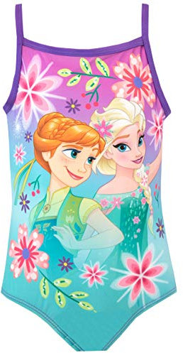 Disney Costume da Bagno Frozen | Costume Piscina Anna Ed Elsa | Costumi Bagno Bambina | 2-3 Anni