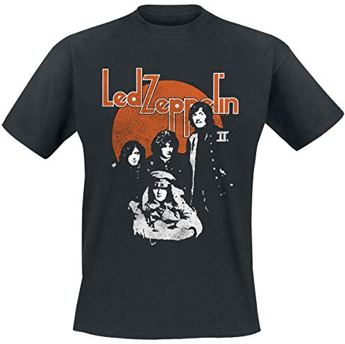 Led Zeppelin Orange Circle T-Shirt Black XXL