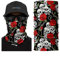 ShopINess Unisex Schlauchschal Halswärmer Neckwarmer Multifunktions schlauchtuch totenkopf für Motorrad Bikes Sport Festival Halloween Karneval - Totenschädel (Rose)