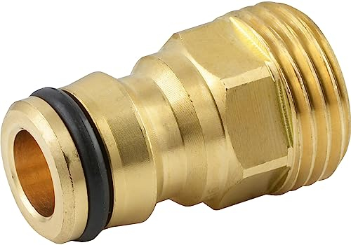 fittingteile - G 3/4 Kupplungsstecker mit Außengewinde - Gartenschlauch Stecker Bewässerungssysteme (Messing)