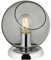 Reality Leuchten Tischleuchte Clooney R50071054, Metall Chrom, Glas rauchfarbig, exkl. 4x E27