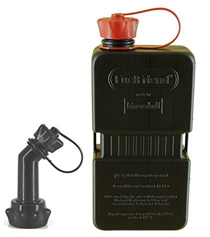 FuelFriend®-PLUS 1,5 litres EXTRA STRONG BLACK - petit bidon d'essence, mini bidon de réserve + bec verrouillable - parfait pour les motos, les voitures et plus encore