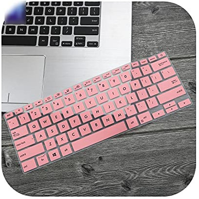 Keyboard cover Keyboard Protection for ASUS Zenbook, Protective Cover for 14 Inch Keyboard for ASUS Zenbook 14 Ux433 Ux433F Ux433Fn Ux433Flc Ux433Fac Ux433Fa-Pink