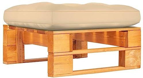 vidaXL Kiefernholz Honigbraun Imprägniert Gartenhocker Beistelltisch Sitzhocker Hocker Fußhocker Gartentisch Couchtisch Palettenmöbel Garten