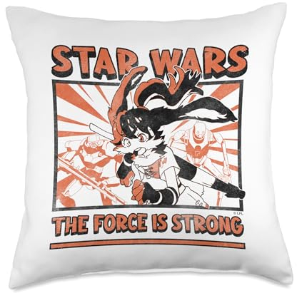 Star Wars Visions Lop The Force is Strong Box-Up-Kissen, 45,7 x 45,7 cm, mehrfarbig