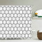 Duschvorhang 3D Wasserdicht Badewanne Vorhang Waschbar Polyester Stoff Badezimmer duschvorhänge mit 12 C-förmigen Kunststoffhaken, für Badewanne und Bathroom- 200x200cm, Weißes Sechseck